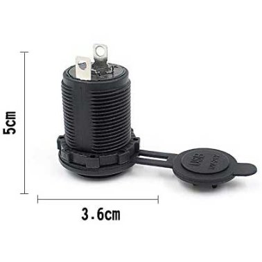 Caricabatteria 12V USB da moto waterproof