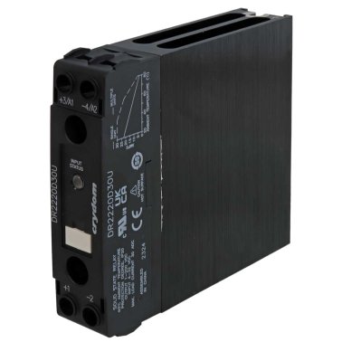 Sensata Crydom DR2220D30U Relè Stato Solido 4-32VDC Uscita 200VDC 30A DIN Rail 22.5mm