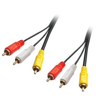 Lindy 35691 Audio / Video cable 3 x RCA 2 meters