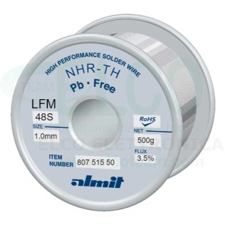 Almit 80751550 Tin Alloy Wire SAC305 Flux L0 diameter 1mm 500 grams