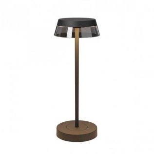 REDO iLuna Table Lamp Corten Rechargeable Dimmable LED 2,5W IP65 with charging base