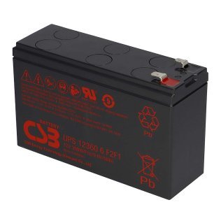 CSB UPS123606 F1/F2 Rechargeable lead battery 12V 360W Faston 6.3mm and 4.8mm