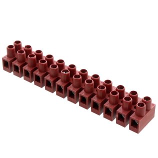 12-way screw terminal block pitch 8mm 24A/450V EN60335 for high temperature 150° mammut terminal type