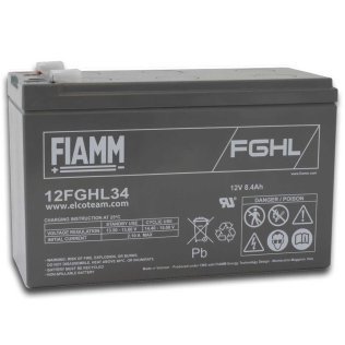 Fiamm 12FGHL34 Sealed lead acid battery 12V 8,4Ah Long Life