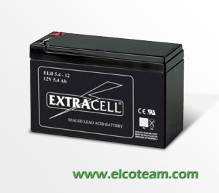 Lead acid sealed battery 5,4Ah Extracell