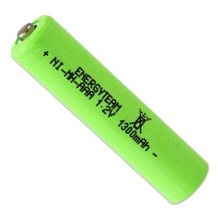 AAA mini battery 1.3 Ah Ni-Mh EnergyTeam button