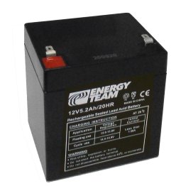 EnergyTeam ET12-5.2 12V 5.2Ah lead acid rechargeable battery