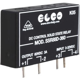 ELCO SSR88D-360 Solid State Relay SSR 3A / 60 VDC input 3-32VDC from PCB