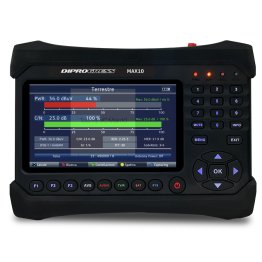 DiProgess DPMAX10 10bit HEVC Combined Field Meter for TV, SAT and Fiber Optic, FullHD with 7" display