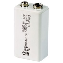 Rechargeable 9V Ni-MH 8.4V 250mAh Extracell battery