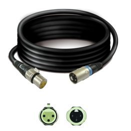 Audio Cable XLR 3 Pole Male - XLR 3 Pole Female 6 meters