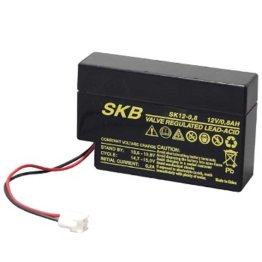 12V 0.8A lead rechargeable battery with SKB SK12-0.8 wired connector