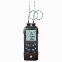 Testo 922 2-channel Digital Differential Thermometer for Type K Thermocouple Probes, Bluetooth and Smartphone App 0563 0922
