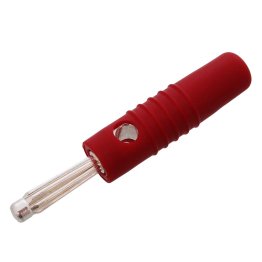 Professional 4mm silver-plated red flying banana plug