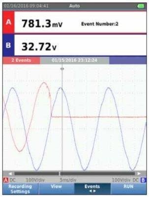 Fluke 120S modo registratore