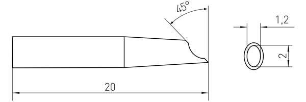 Weller RTMS020GMS Dimensioni