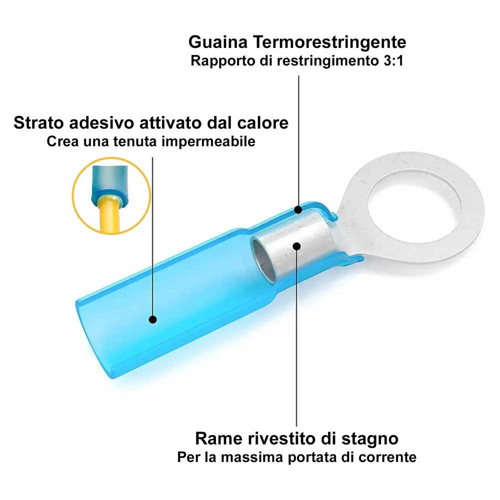 PCWork PCW04C Kit di connettori a crimpare termorestringenti 270 pezzi